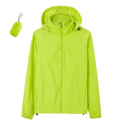 Custom anti-UV hooded jackets waterproof windproof sports outdoor sun-protective clothing breathable quick dry zip up outwears